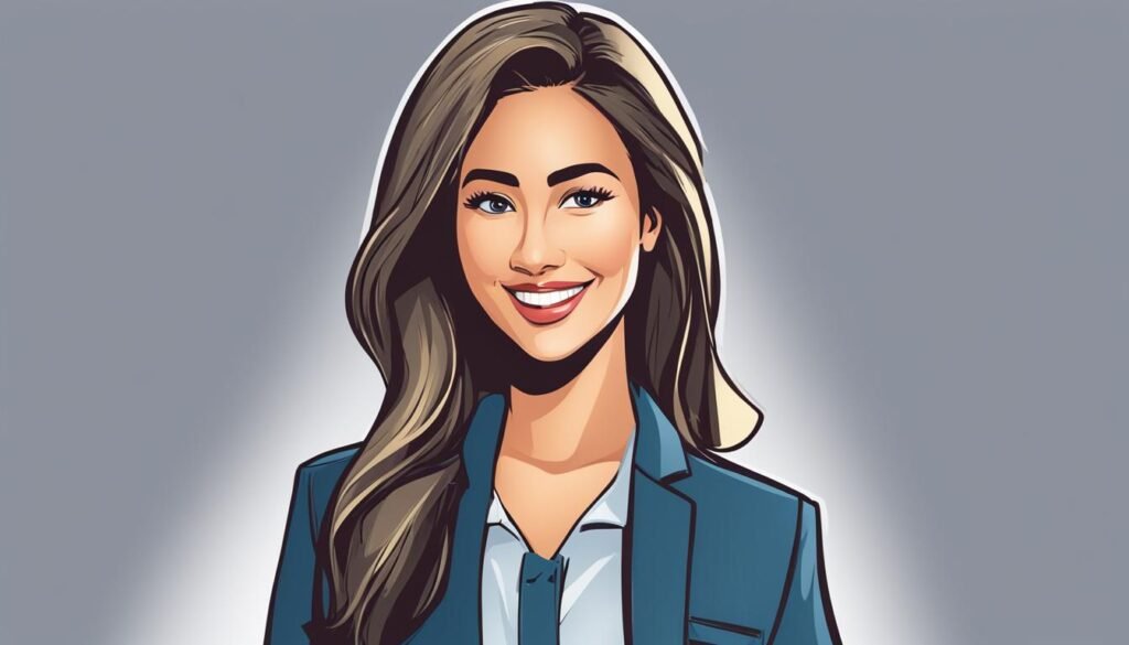 Isilumko-Activate A cartoon of a woman smiling, showcasing tips for successful brand ambassadorship.