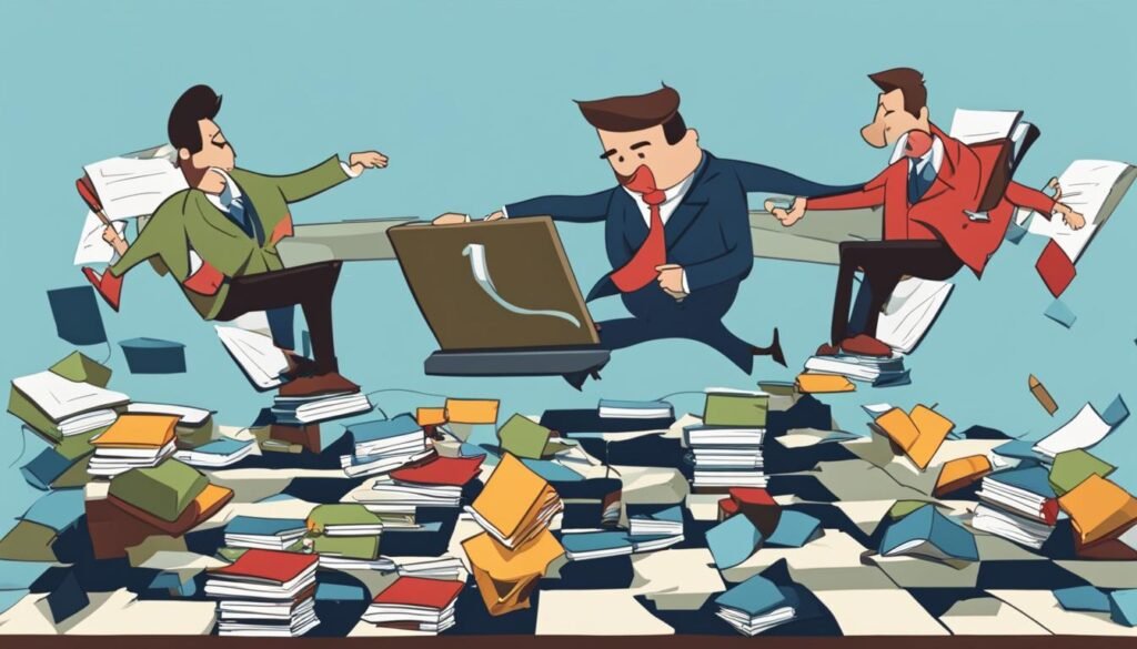 Isilumko-Activate A cartoon illustration of a group of businessmen jumping over a pile of books, highlighting the potential challenges of being a brand ambassador.