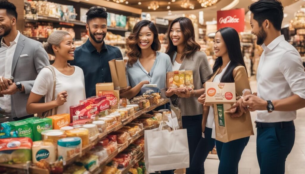 Isilumko-Activate A group of people shopping in a grocery store.