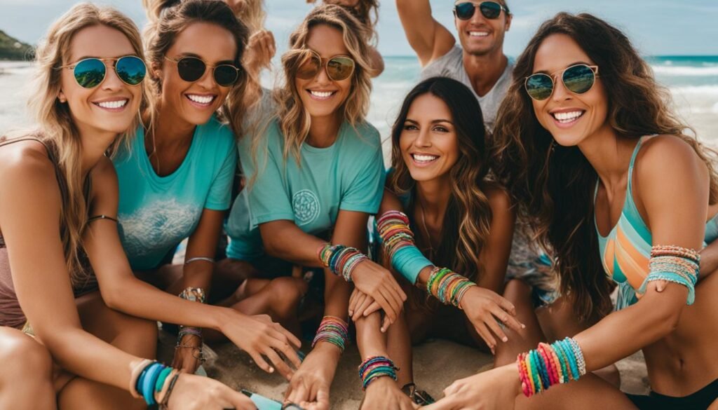 Isilumko-Activate A group of women striking poses on the beach.