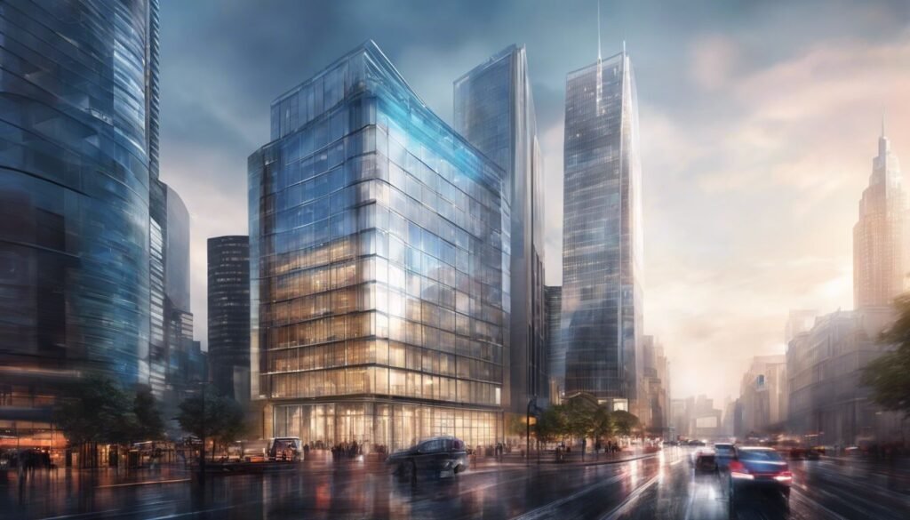 Isilumko-Activate An artist's rendering of a skyscraper in new york city.