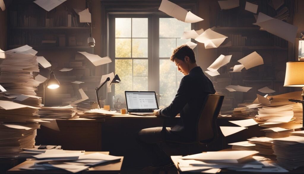 Isilumko-Activate A man sitting at a desk with a lot of papers in front of him, possibly indicating his job promotion.