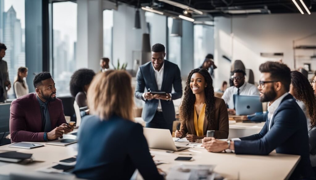 Isilumko-Activate A group of business people sitting around a table in an office.