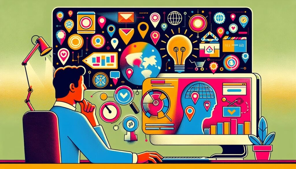 Isilumko-Activate An illustration of a man working at a computer.